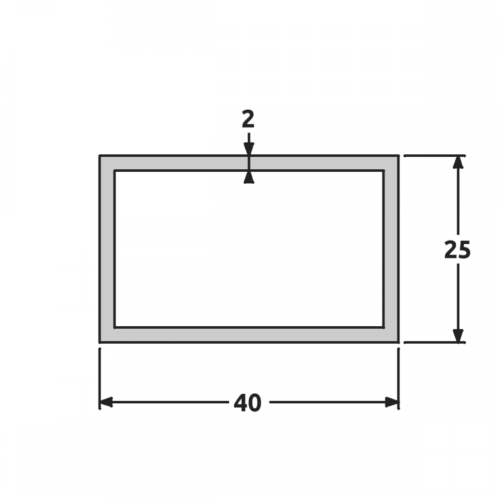 Tube En Aluminium Rond 25x1 Mm - Longueur 140 Cm, EN6060, Pour Bricolage, Meubles, Construction